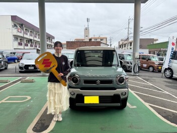 ご紹介でハスラー購入していただきました☆