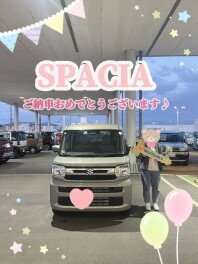 スペーシアご納車おめでとうございます✨