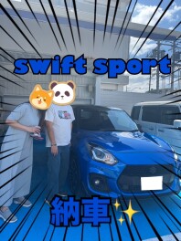 スイフトスポーツ納車しました！！
