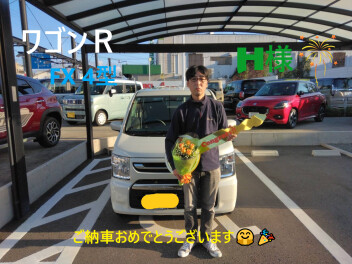 ワゴンＲ　Ｈ様　納車式　('ω')ノ
