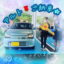 ご納車おめでとうございます♪アルト納車いたしました★