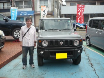 新車ジムニー納車です。