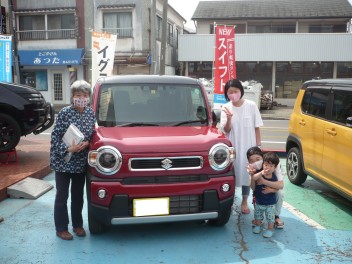 新車ハスラー納車です。