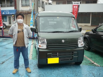 新車エブリィバン納車です。