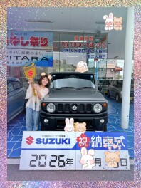 大人気車種ジムニー納車しました