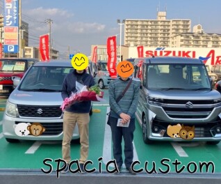 ワゴンRからスペーシアカスタムへ♪