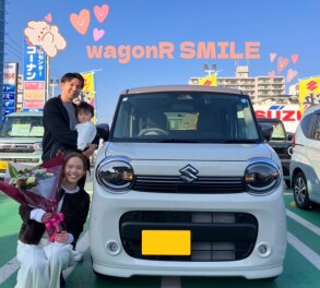 ワゴンRスマイル納車式♡