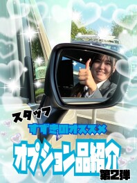 スタッフすずきのオススメディーラーオプションを紹介＼(^o^)／♡