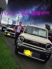 新型ハスラー試乗車あります！！