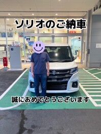 H様にソリオをご納車いたしました！