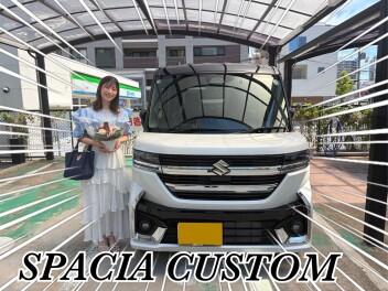かっこいい白黒スペーシアカスタム！！