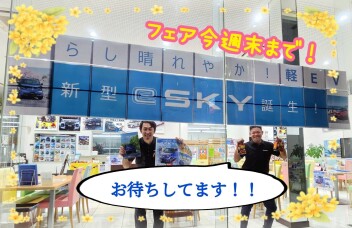 eSKY誕生フェア、いよいよ今週末がラスト！！