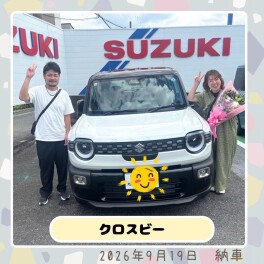 ホワイトブラックタフ2トーンクロスビー納車しました！！