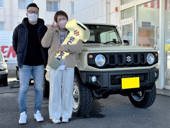 佐倉市にお住いのI様に、ジムニーをご納車いたしました。