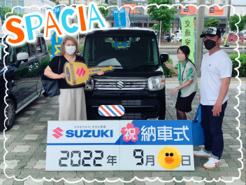 お待たせしました★スペーシアご納車