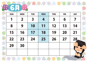6月定休日のお知らせ(*- -)(*_ _)