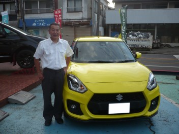 新車スイフトスポーツ納車です。