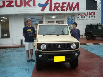 新車ジムニー納車です。