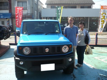 新車ジムニーシエラ納車です。