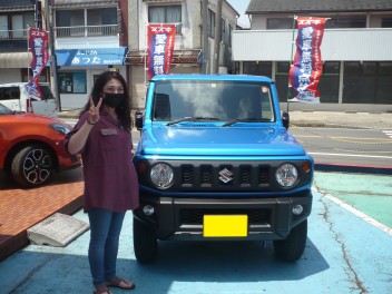 新車ジムニー納車です。