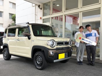 富山県にお住いのA様にハスラーをご納車いたしました。