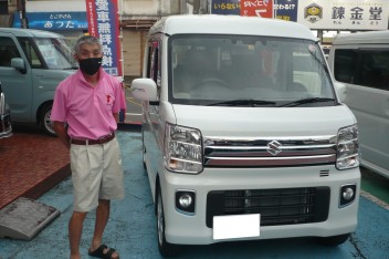 新車エブリィワゴン納車です。