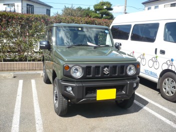 新車ジムニー納車です。