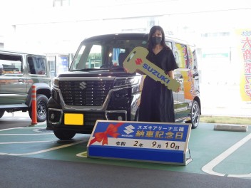 ☆★☆　T様、スペーシアカスタムご納車です！　☆★☆