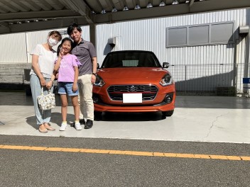 T様　スイフトRS　ご納車おめでとうございます！