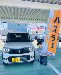 新型ハスラー試乗車来ました！！