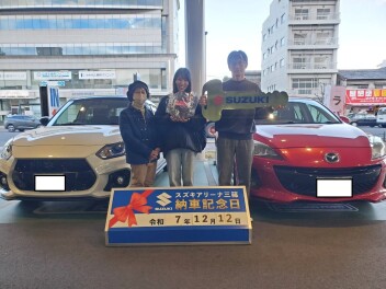 ☆★☆　A様スイフトスポーツファイナルエディション納車です！　☆★☆