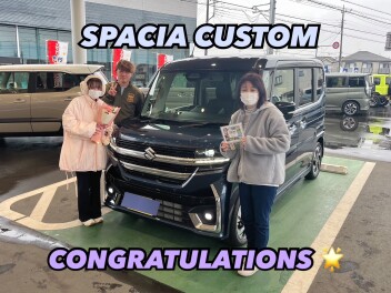 スペーシアカスタムご納車です！！(^^♪