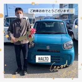 Ｙ様のアルトを納車しました！