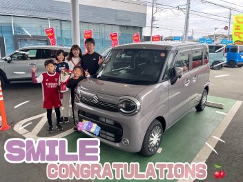 ワゴンRスマイルご納車おめでとうございます！