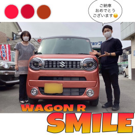 ワゴンRスマイル！御納車式でした♫