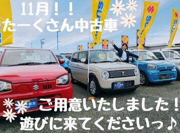11月も♪展示車たーくさんご用意いたしました！！