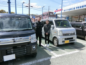 エブリイワゴン　ＰＺターボスペシャル　ご納車いたしました！