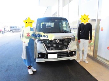 スペーシアカスタムご納車させていただきました！