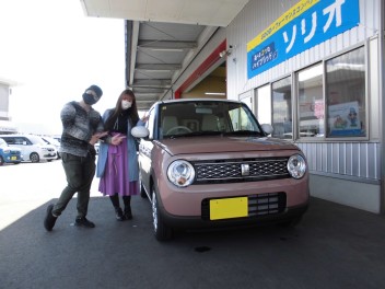 ラパンご納車させていただきました