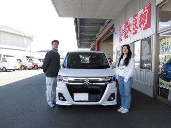 ワゴンRカスタムZ　ご納車させていただきました