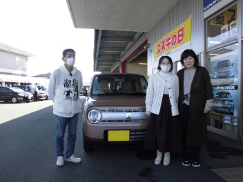 ラパンご納車させていただきました！