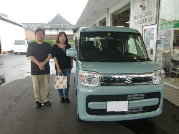 スペーシア　ＨＹＢＲＩＤ　Ｘ　ご納車いたしました！！