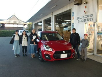 スイフトスポーツ　ご納車いたしました！！