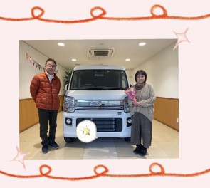 エブリィワゴンご納車させて頂きました（●＾o＾●）