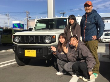 Ｓ様　この度はジムニーのご納車ありがとうございました。