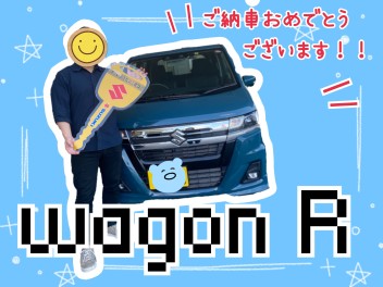 ＊安定した運転のしやすさ。ワゴンＲ納車☆彡＊