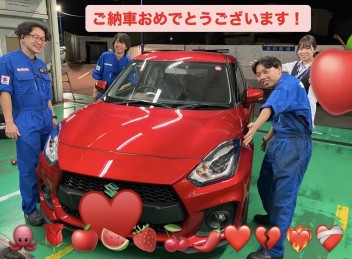 スイフトスポーツご納車！！おめでとうございます！！