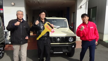 ジムニ－納車です。