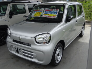 即納できる新車のご紹介  アルト A 　前後ブレーキサポート付きでおそらく日本一安い車！