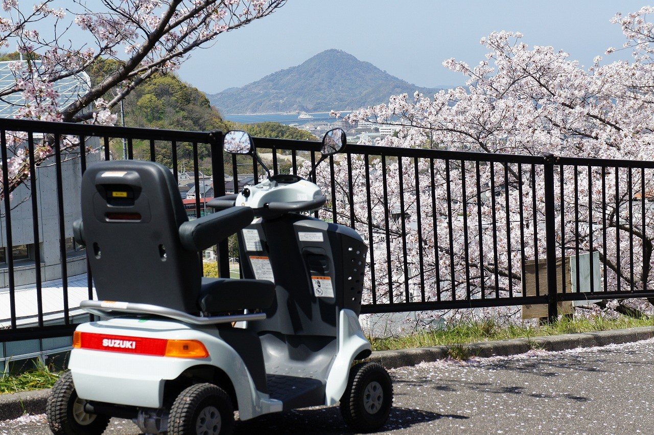 遠くに興居島が・・・。